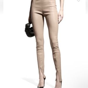 Jason Wu split hem vegan leather pants